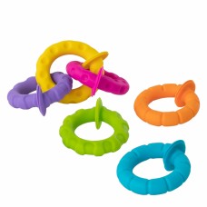 Набор прорезывателей Гибкие колечки Fat Brain Toys pipSquigz Ringlets