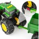 Игрушечный трактор John Deere Kids Monster Treads с прицепом и большими колесами (47353)